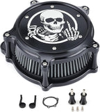 Air Filter Intake Filter System Kit Cnc Cut Air Cleaner Chrome Filter Kit - Image 6