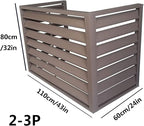 Freestanding Louvered Space Divider, outdoor garbage can enclosures, balcony - Image 2