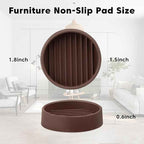 1.5" x 1.5" Rubber Furniture Pads