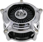 Harley Air Cleaner Turbine Intake Chrome Filter Kit Cnc Cut - Image 3