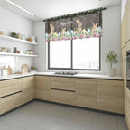 Easter Sheer Valances for Windows 54"x18", Light Filtering Kitchen Curtains - Image 6