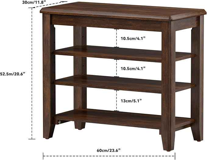 Shoe Bench Storage Rubberwood, Entryway Bench
