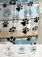 Sheer Curtains 63 Inch Length, Vintage Farmhouse Country Wood Grain Privacy - Image 6