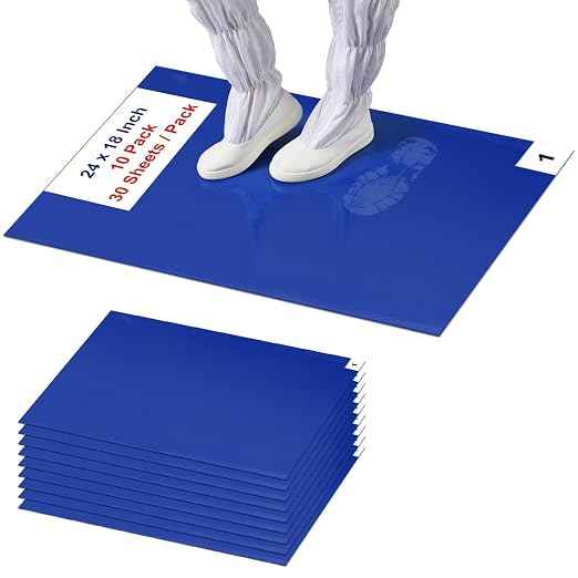 Sticky Mat Tacky Adhesive Pads 300 Sheets, 30 Sheets/Pack, Thickened Cleaning
