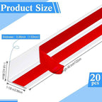 Sasylvia 20 Pcs 1-1/8 x 48 Inches Wall Corner Protector Guards