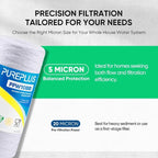 PUREPLUS 5 Micron 10 x 4.5 Whole House String Wound Sediment Filter - Image 3