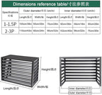 Aluminum Air Conditioner Fence Set of 2, Louvered Outdoor AC Unit Cover - Image 2
