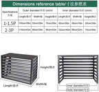 Aluminum Air Conditioner Fence Set of 2, Louvered Outdoor AC Unit Cover - Image 2