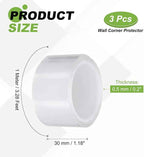 PATIKIL Clear Edge Protector Strip, 3 Roll 1.2 in x 3.3 ft Table Edge Protector