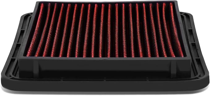 DNA Motoring AFPN-023-RD Clean Air Washable Drop In Panel Air Filter Enhance by DNAMOTORING