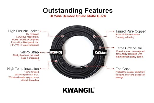 2C 18AWG AMSB Shielded Cable Wire - Image 3