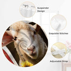 Sheep Sunflower Kitchen Curtains 36 Inch Length, Small Window Curtains Tab Top - Image 6