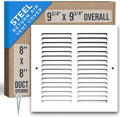 Fits 8x8 Duct Opening | Steel Return Air Grille by Handua | Vent Cover Grill by Handua