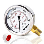 0-5000 Psi Glycerin Liquid Filled Hydraulic High Pressure Gauge, 2.5" Dial Size by BPSSDI