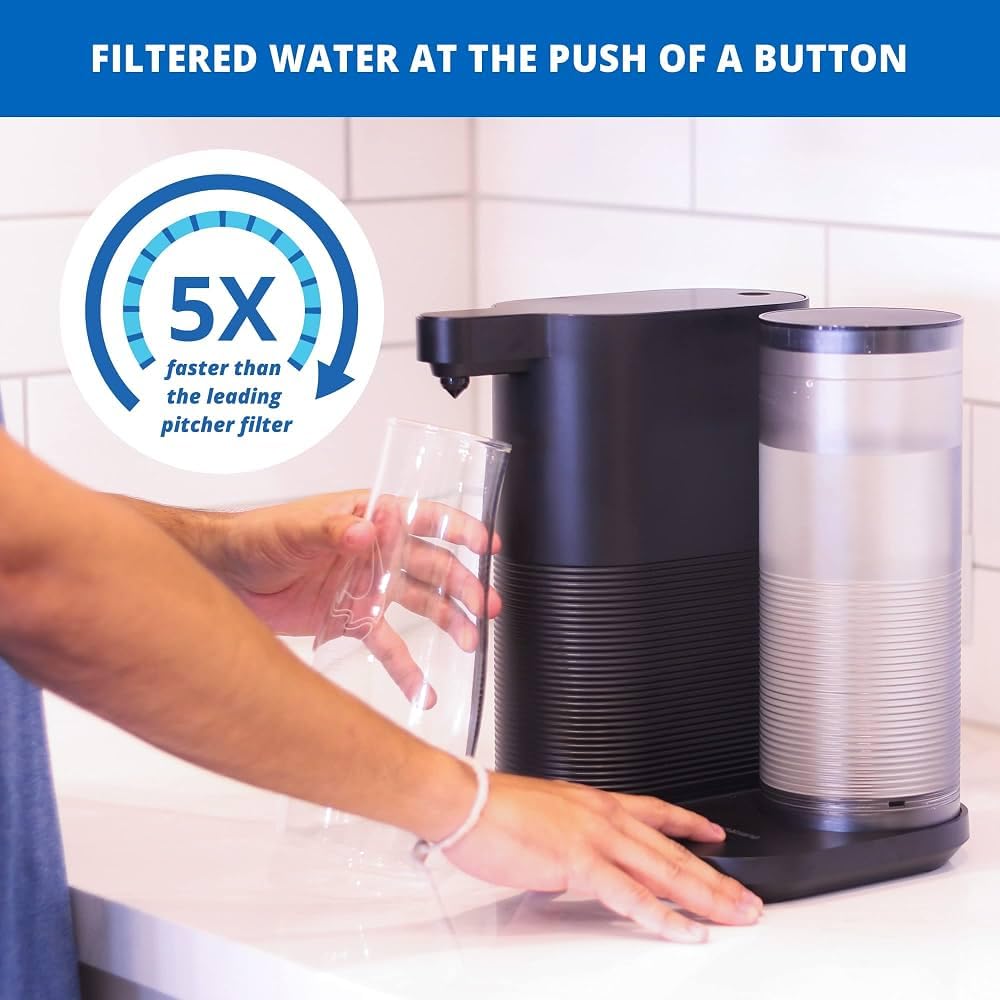 Aquasana Countertop Water Filter | Reduces Lead, PFAS & Microplastics