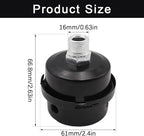 2 pcs 1/4" Thread Air Compressor Silencer, Air Compressor Intake Filter Sound - Image 2