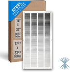 Fits 16x32 Duct Opening | Steel Return Air Grille by Handua | Vent Cover Grill by Handua