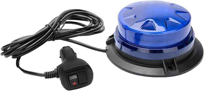 AUXMOTEC Blue Led Emergency Strobe Beacon Lights Bar