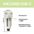 Vacuum Water Droplet Separator Pipeline Filter Negative Pressure Element AMJ - Image 2