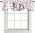 Spring Tie Up Valance Curtains for Windows, Kitchen Curtains Window Shades by Unknown