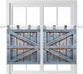 Farmhouse Wood Grain Kitchen Curtains 24 Inch Length, Small Window Curtains Tab by Unknown