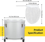PioneerWorks Fryer Grease Bucket 10 Gal, Coated Carbon Steel Oil Filter Pot - Image 5