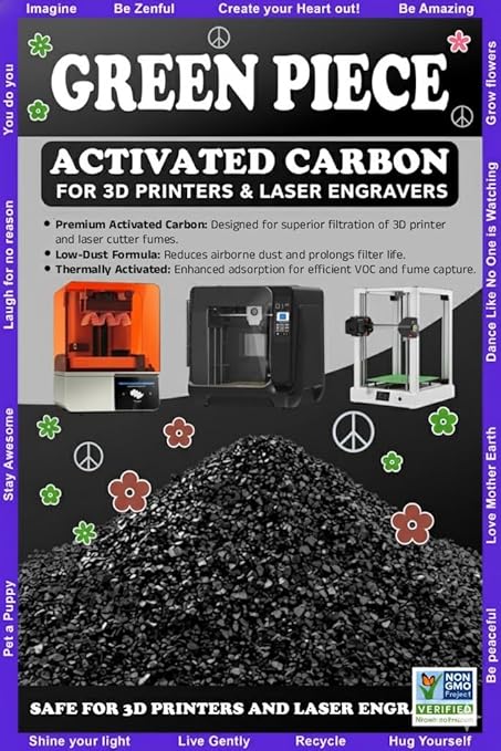 Activated Carbon for 3D Printers & Laser Engravers – Thermally Activated - Image 4