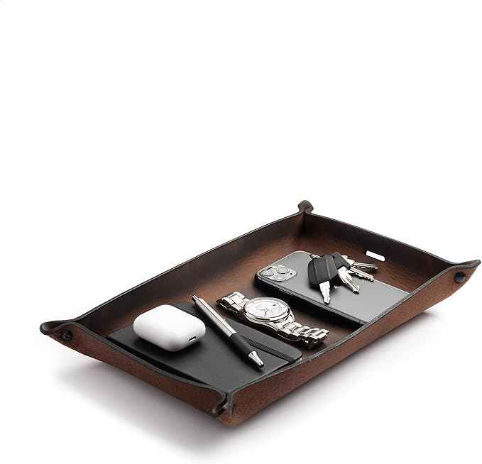 Main Street Forge Leather Valet Tray