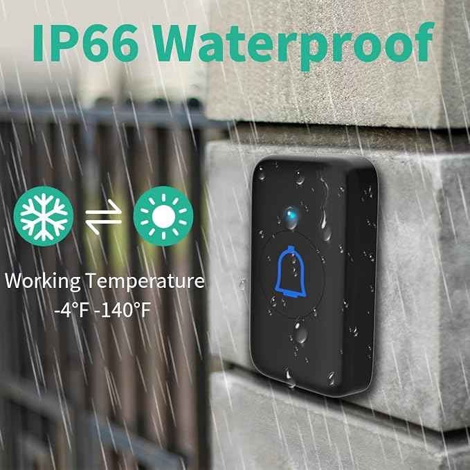 IP66 Doorbell Wireless Classroom Doorbell Waterproof & Dustproof