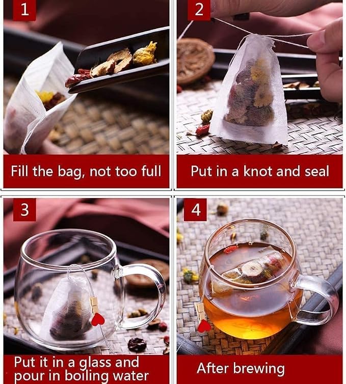 300Pcs Tea Filter Bags, Disposable Tea Filter Bags - Image 5
