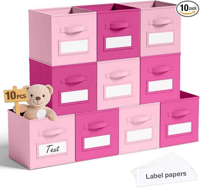 10 Pcs Fabric Storage Cubes