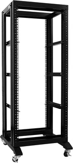 RAISING ELECTRONICS 27U 4 Post Open Frame Network Server Rack 19inch Width by RAISINGELECTRONICS