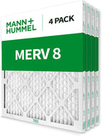 Mann+Hummel 20x20x1 MERV 8 Pleated HVAC AC Furnace Air Filters. 4 Pack. - Image 3
