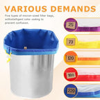 5 Pack 5 Gallon Filter Bags, 25-220 Micron Oxford Cloth All-Mesh Filter Bags - Image 6