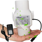 2.36”Inline Duct Fan 12V Dc Ventilation Exhaust Fan Small Hydroponics Blower by Unknown