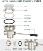3-1/2 Inch Commercial Sink Drain - Image 2