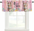 Easter Curtain Valances for Windows, Kitchen Valance Window Treatment, Spring by Unknown