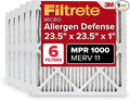 Filtrete 23.5x23.5x1 AC Furnace Air Filter, MERV 11, MPR 1000, Micro Allergen by Filtrete