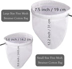 WMKGG Ultra Fine Mesh Strainer Bags, Reusable Mesh Filter Bags - Image 8