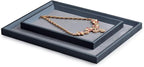 Oirlv Premium Leather Flat Jewelry Tray Jewelry Display Organizer Valet Tray - Image 7