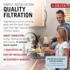 Delta Clarifi High Flow Under Sink Water Filter System, Water Filter - Image 2
