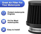 2PCS Motorcycle Air Filter Universal 45MM Replacement Engine Filter High - Image 5
