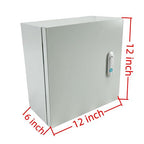 Electrical Enclosure Box 12" x 12" x 6" Carbon Steel Electrical Junction Boxes - Image 2