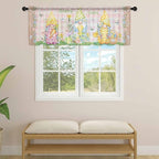 Happy Easter Sheer Valances for Windows 42"x12", Light Filtering Kitchen - Image 4