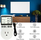 Plug in Thermostat Temperature Controller Electric Digital Thermostat Heating - Image 4
