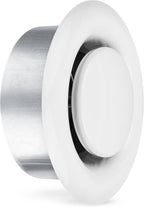 calimaero® TVSA 4 Inch AC Vent Cover Round Adjustable Steel Air Vent Deflector by Calimaero