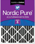 Nordic Pure 18x24x4 Pleated Plus Carbon Air Filters MERV 8 1 Pack by NordicPure