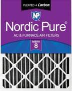 Nordic Pure 18x24x4 Pleated Plus Carbon Air Filters MERV 8 1 Pack by NordicPure