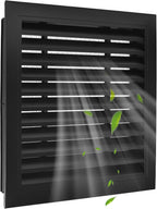 2-Pack Paintable Gable Vents - 18" x 18" Aluminum with Screen