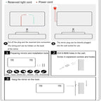 Bathroom Mirror with LED Lights，LED Bathroom Mirror，Smart Lighted Bathroom - Image 9